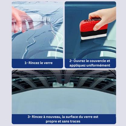 ClearView Pro - Nettoyant Hydrophobe et Anti-Huile pour Vitres de Voiture